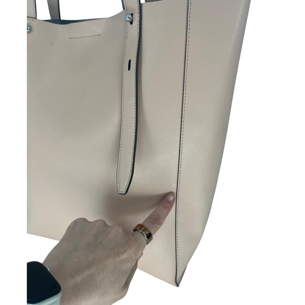 Rebecca Minkoff Stella North South Tote Blush Pink Leather - Picture 8 of 16